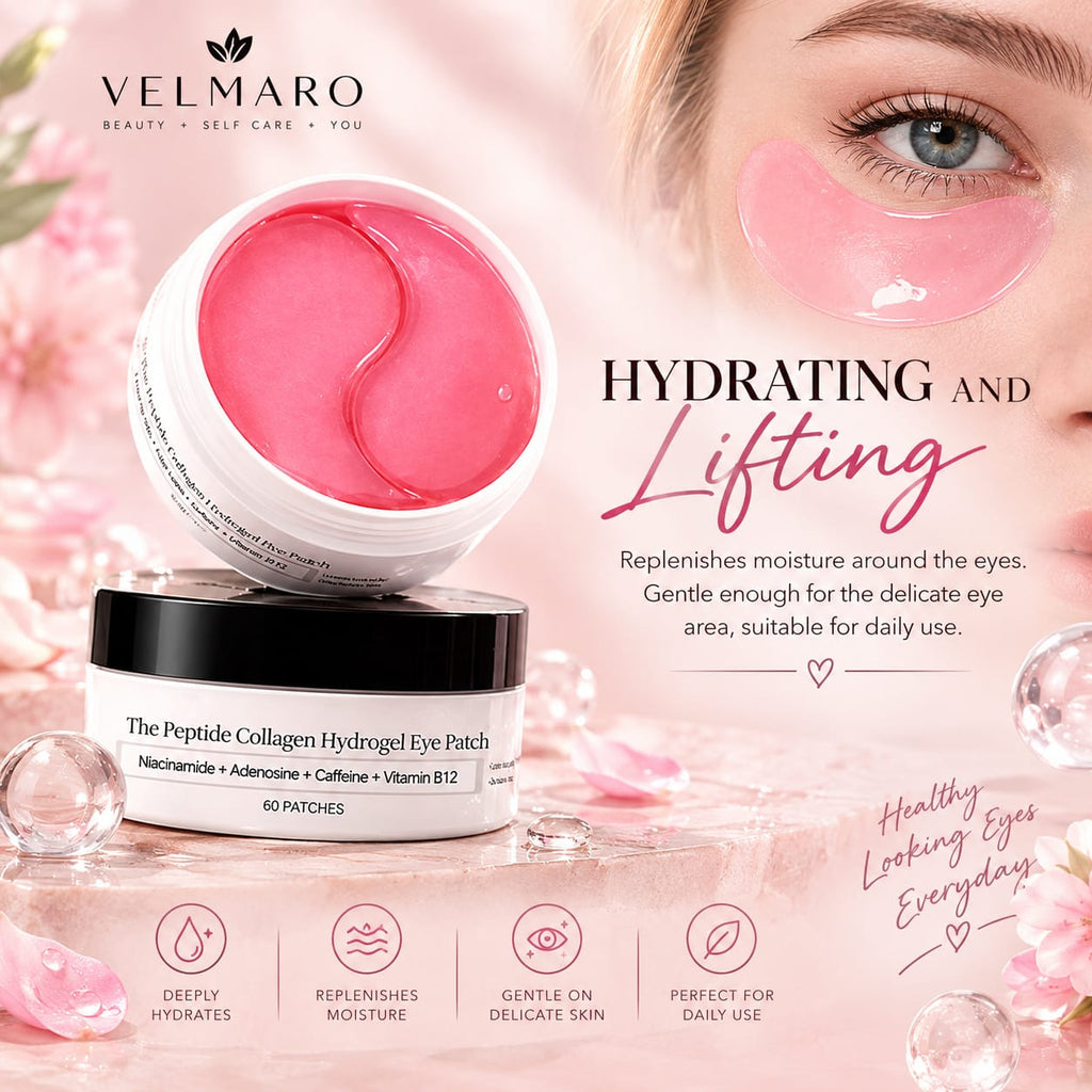 Velmaro Peptide Collagen Hydrogel Eye Mask - 60 Patches